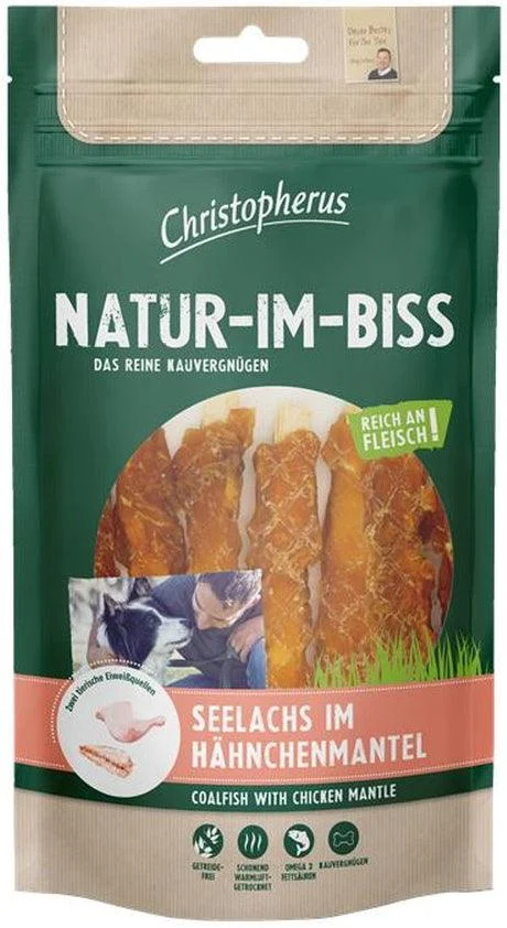 Christopherus Snack Seelachs im Hähnchenmantel