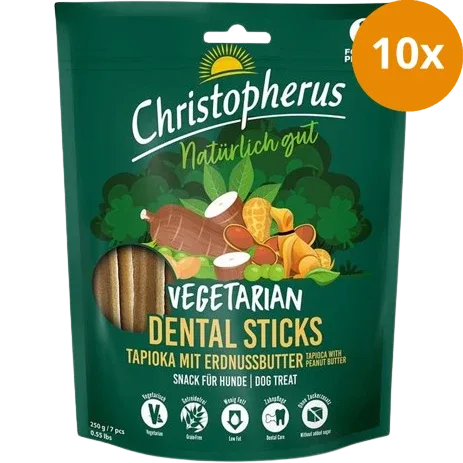 Christopherus Snack Vegetarian Dental Stick Erdnussbutter 250 g - Image 2