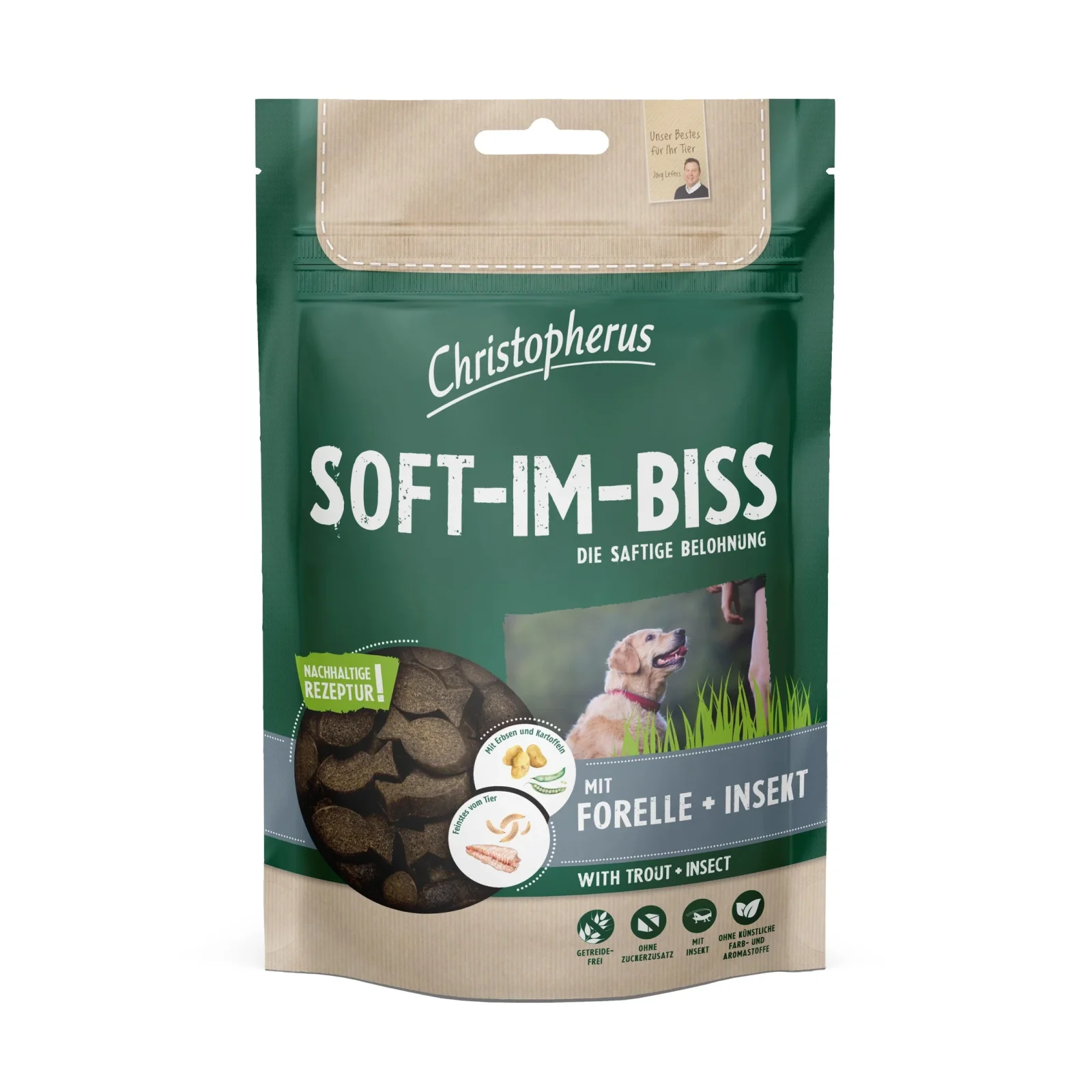 Christopherus Snacks Soft-Im-Biss mit Forelle & Insekt - Image 2