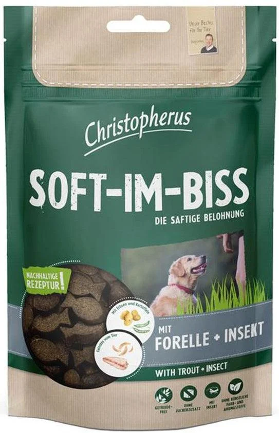 Christopherus Snacks Soft-Im-Biss mit Forelle & Insekt
