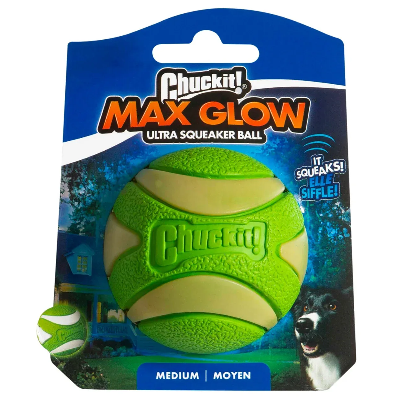 Chuckit! Max Glow Ultra Squeaker
