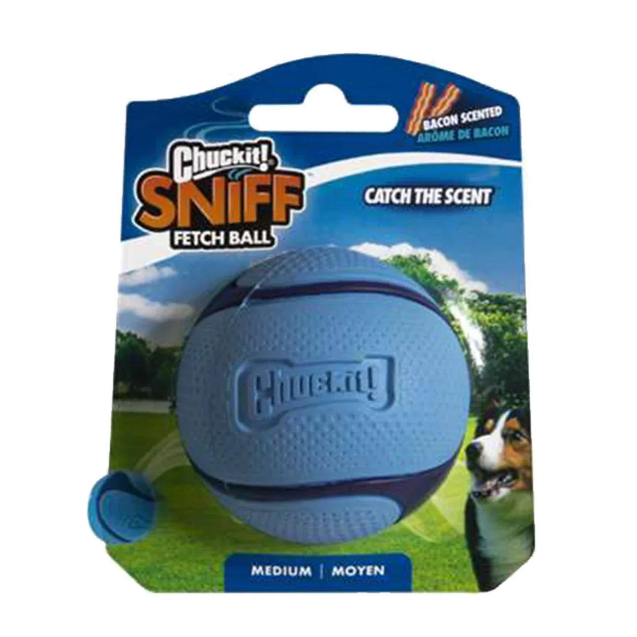 Chuckit! Sniff Fetch Ball Bacon & Peanut Butter - Image 2