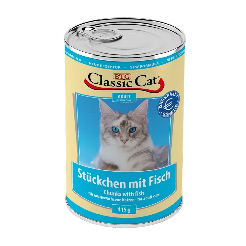 Classic Cat Dose Stückchen mit Fisch