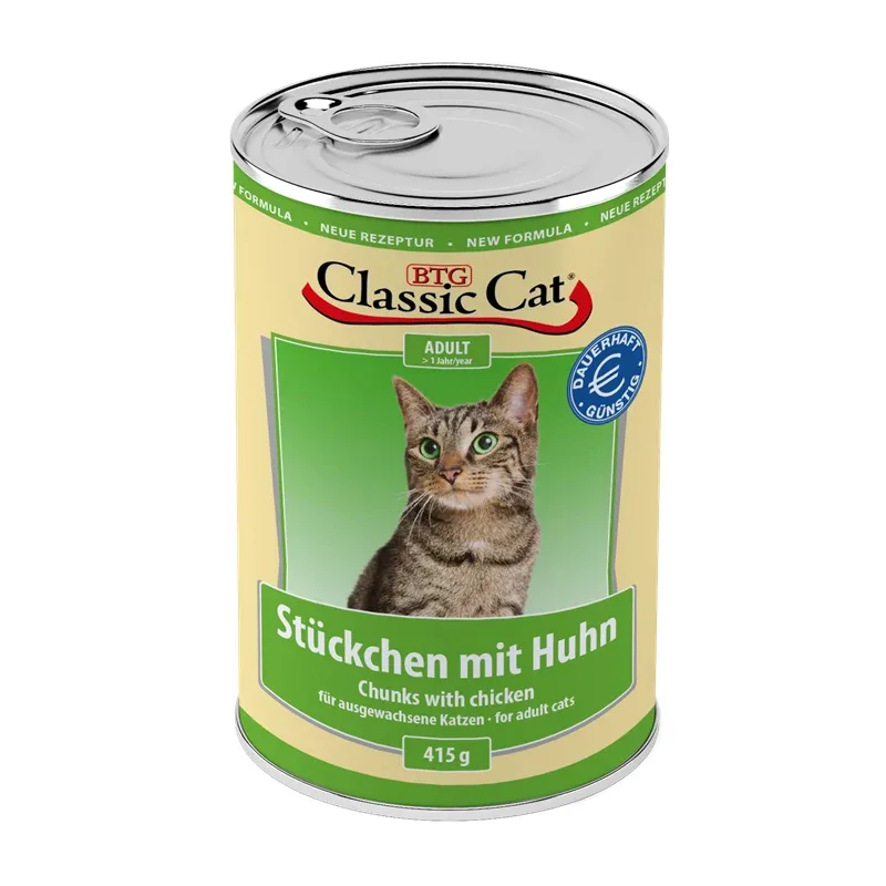 Classic Cat Dose Stückchen mit Huhn