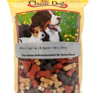 Classic Dog Snack Miniknochen 5 Sorten Mix