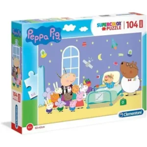 Clementoni - 23735 - SuperColor 104 Stück Maxi - Peppa Pig versandkostenfrei - HaustierPro