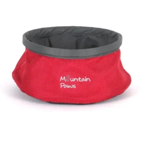 Collapsible Dog Water Bowl, Rot - Mountain Paws - HaustierPro