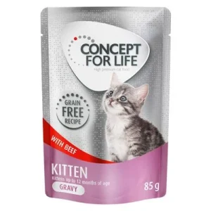 Concept for Life Kitten mit Rind getreidefrei - in Soße