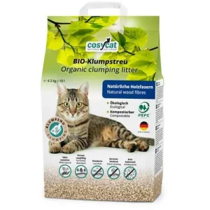 CosyCat Bio-Klumpstreu FEIN aus Holz 100% natürliches Katzenstreu 10L CosyCat Bio-Klumpstreu FEIN aus Holz 100% natürliches Katzenstreu