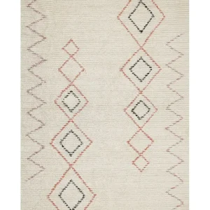 Cotton Area Rug 140 x 200 cm Sandfarben GUWAHATI - HaustierPro