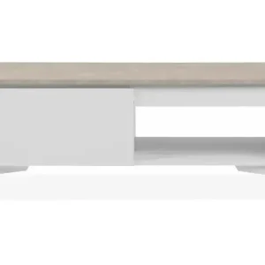 Couchtisch 1 Schublade 1 Fach L100 cm - BERTRIX - HaustierPro