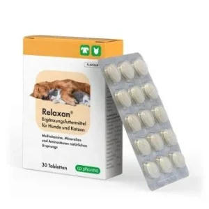 CP-Pharma Relaxan für Hunde und Katzen bei Angst und Stress 30 Tabl.