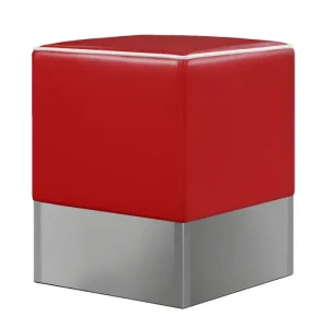 CUBO | Diner Sitzwürfel | Rot | Leder mit 5 Geschmacksrichtungen - HaustierPro