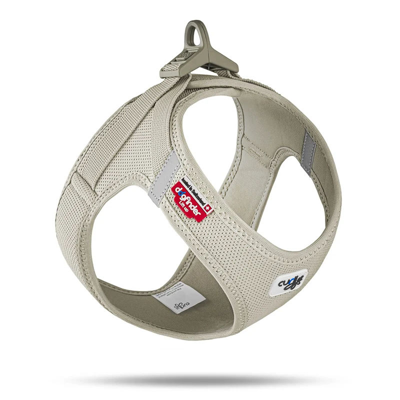 Curli Clasp Vest Geschirr Air-Mesh Light-Tan
