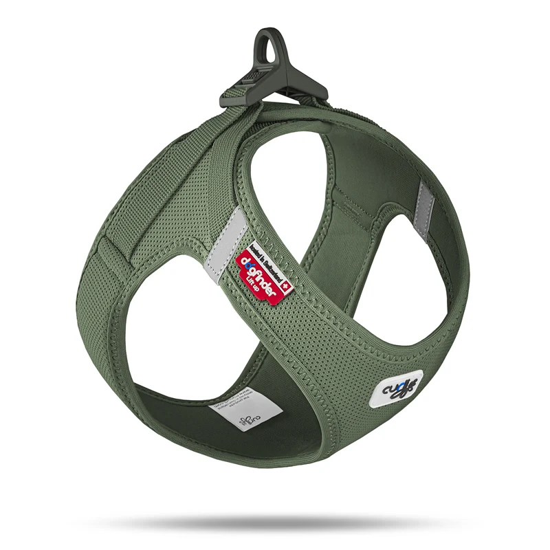 Curli Clasp Vest Geschirr Air-Mesh Moss