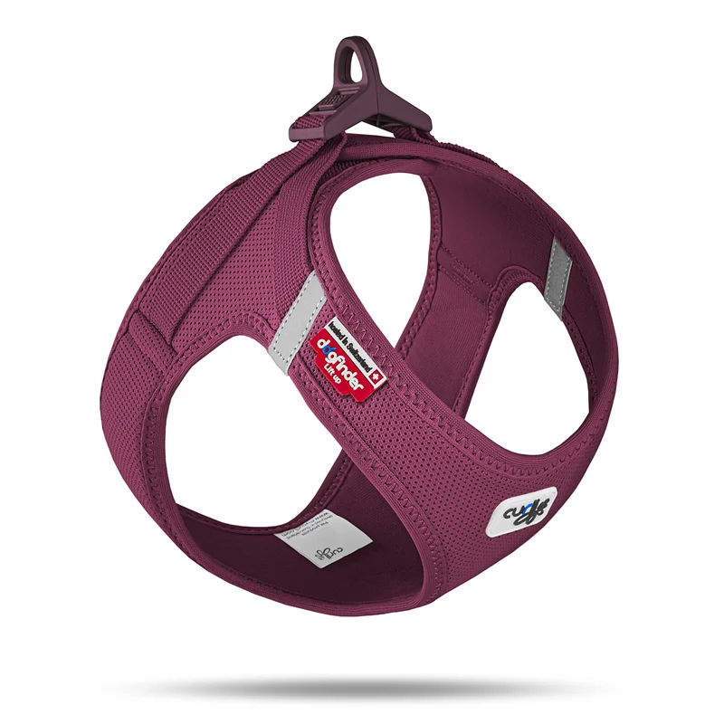 Curli Clasp Vest Geschirr Air-Mesh Ruby