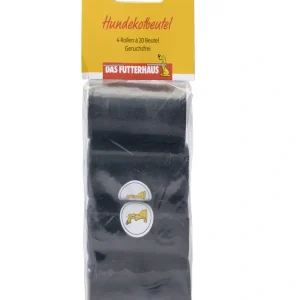 DAS FUTTERHAUS Hundekotbeutel schwarz 4 Rollen | DAS FUTTERHAUS
