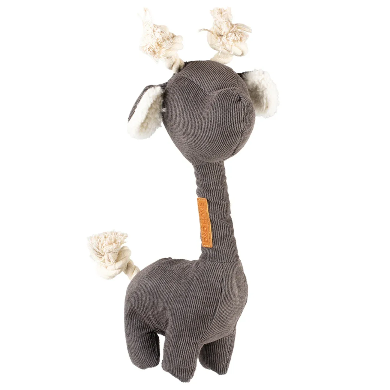 D&D HOME Hundespielzeug Giraffe George aus Cord & Seil