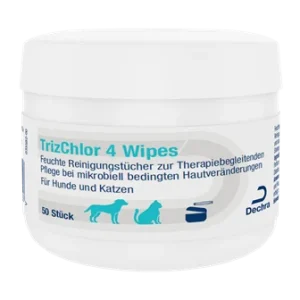 Dechra TrizChlor 4 Wipes für Hunde und Katzen 50 Stück