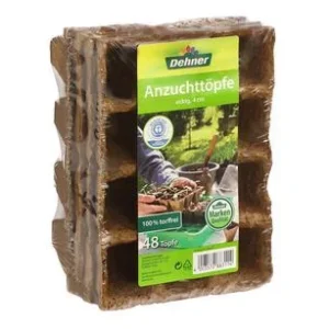 Dehner Anzuchttöpfe für Pflanzen, 4 x 4 cm, | Dehner