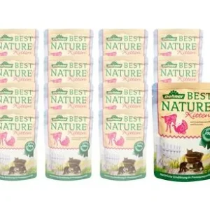 Dehner Best Nature Nassfutter für Katzen Kitten, 16 x 85 g