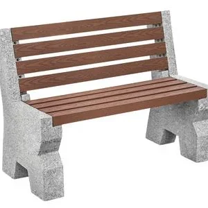 Dehner Granit-Gartenbank, 2-Sitzer, ca. | Dehner
