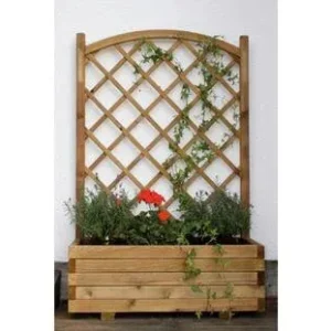 Dehner Holz-Blumenkasten mit Spalier Wachau, | Dehner
