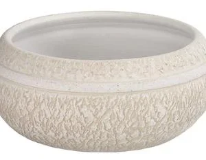 Dehner Keramik-Schale Rustika, bauchig, creme | Dehner