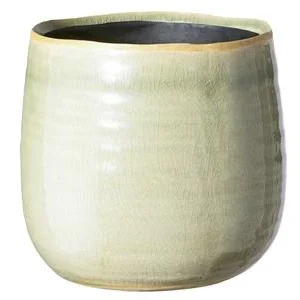 Dehner Keramik-Übertopf Sara, bauchig, mint, | Dehner