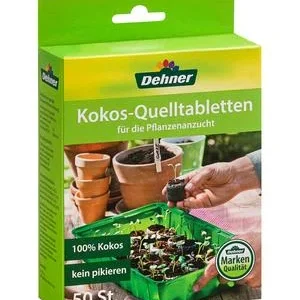 Dehner Kokos-Quelltabletten, 50 Stk. | Dehner
