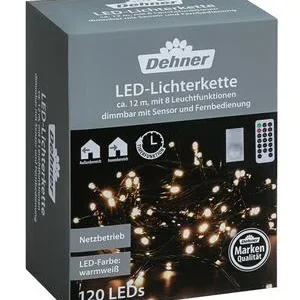 Dehner LED-Lichterkette, 120 LEDs, warmweiß, | Dehner