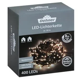 Dehner LED-Lichterkette, 400 LEDs, warmweiß, | Dehner