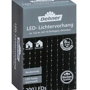 Dehner LED-Lichtervorhang, 200 LEDs, | Dehner