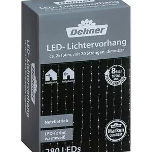 Dehner LED-Lichtervorhang, 280 LEDs, | Dehner