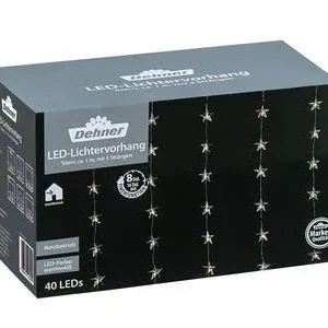 Dehner LED-Lichtervorhang Stern, 40 LEDs, | Dehner