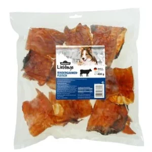 Dehner Lieblinge Hundesnack Rindergaumenfleisch, 400 g
