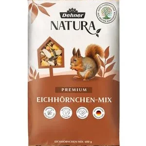 Dehner Natura Premium Eichhörnchenfutter Eichhörnchen-Mix, 600 g