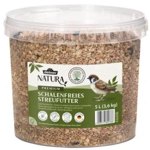 Dehner Natura Premium Wildvogel Streufutter schalenfrei im Eimer, 5 l