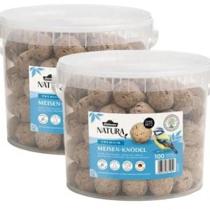 Dehner Natura Premium Wildvogelfutter Meisenknödel im Eimer, ohne Netz