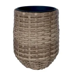 Dehner Polyrattan-Flechttopf Tulum, rund | Dehner