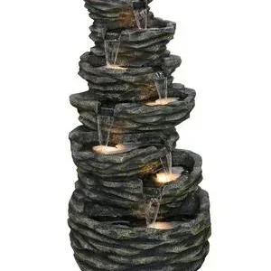 Dehner Polyresin-Gartenbrunnen Roccia, ca.H150 | Dehner