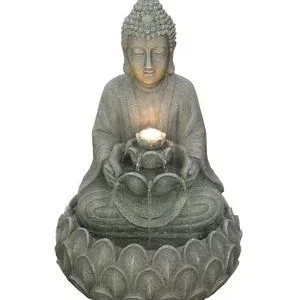 Dehner Polyresin-Gartenbrunnen Yoga, | Dehner