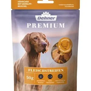 Dehner Premium Hundesnack Fleischstreifen, Hähnchen, 50 g