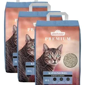 Dehner Premium Katzenstreu Komfort Klumpend, 3 | Dehner