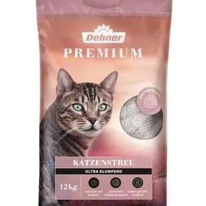 Dehner Premium Katzenstreu Ultra Babypuder-Duft, klumpend