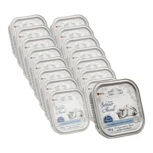 Dehner Premium Lovely Nassfutter für Katzen Senior Schöner Abend, 16 x 100 g