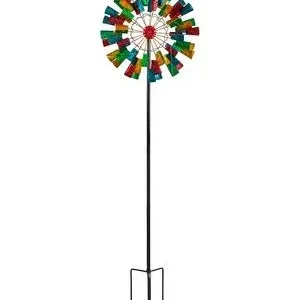 Dehner Riesen Windrad, bunt, ca. Ø61/H213 cm | Dehner