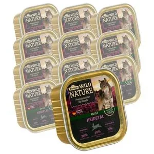 Dehner Wild Nature Nassfutter für Hunde Heidetal Adult, 11 x 150 g