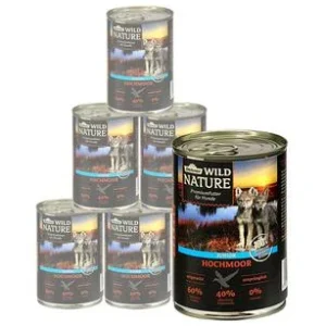 Dehner Wild Nature Nassfutter für Hunde Hochmoor Junior, Ente