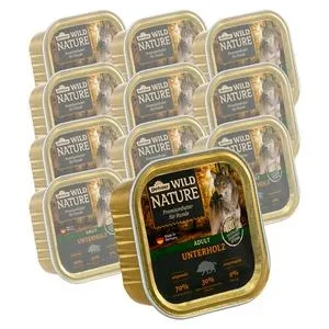 Dehner Wild Nature Nassfutter für Hunde Unterholz Adult, 11 x 150 g